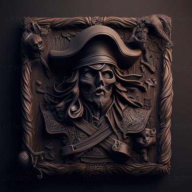 3D model Pirates The Legend of Black Kat game (STL)